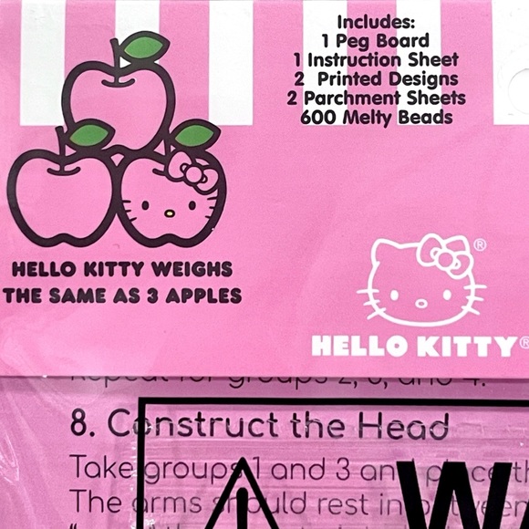 SANRIO Hello Kitty Heat & Fuse 3D Melty Beads Kit 1 Set Unopened For Ages 6 & Up - Picture 3 of 5